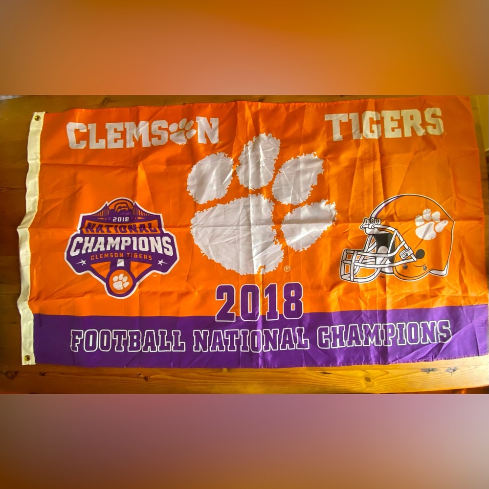 Clemson 2018 Football National Champions Banner